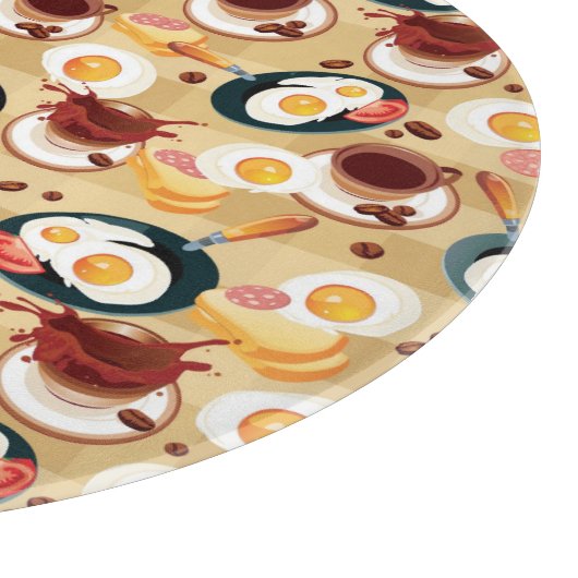 Frühstücksmuster 3 schneidebrett (Ecke)