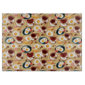 Frühstücksmuster 3 schneidebrett (Vorderseite)