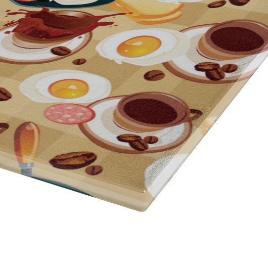 Frühstücksmuster 3 schneidebrett (Ecke)