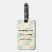 Frühstücksmuster Gepäckanhänger (Rückseite vertikal)