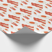 Frühstücksmuster Geschenkpapier (Ecke)