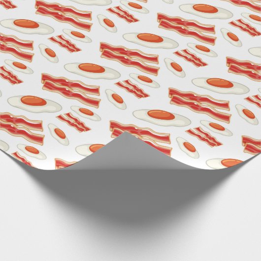 Frühstücksmuster Geschenkpapier (Ecke)