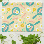 Frühstücksmuster Küchentuch (Gefaltet)