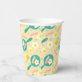 Frühstücksmuster Pappbecher (Rechts)