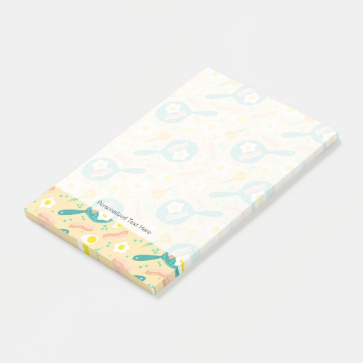 Frühstücksmuster Post-it Klebezettel (angewinkelt)