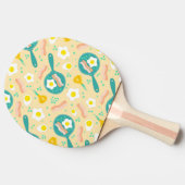 Frühstücksmuster Tischtennis Schläger (Seitenansicht)