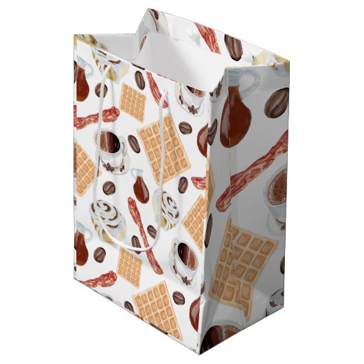 Frühstücksnahrung Mittlere Geschenktüte (Vorderseite Schrägansicht)