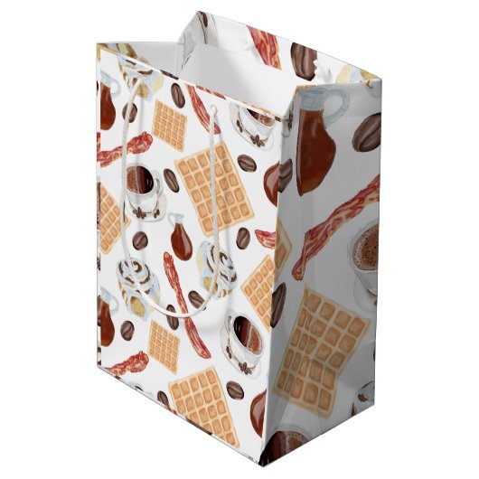 Frühstücksnahrung Mittlere Geschenktüte (Rückseite Schrägansicht)