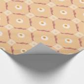 Frühstückspapier für Bacon, Eier und Toast Geschenkpapier (Ecke)