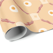 Frühstückspapier für Bacon, Eier und Toast Geschenkpapier (Rolleneckpunkt)