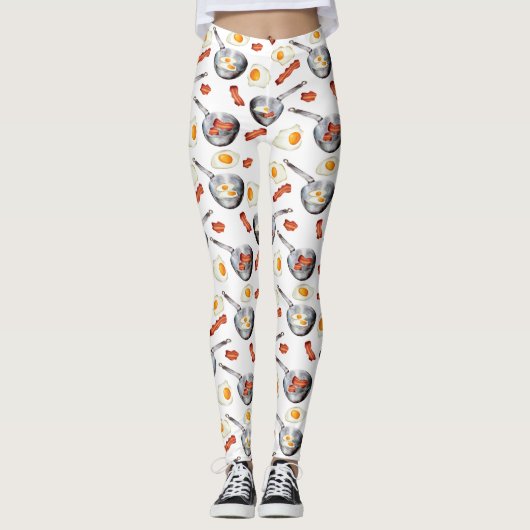 Frühstückspensegel Bacon & Eggs Leggings (Vorderseite)