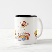 Frühstückspension mit Freunden Zweifarbige Tasse (VorderseiteRechts)