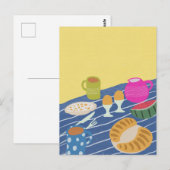 Frühstückspicknick Postkarte (Vorne/Hinten)