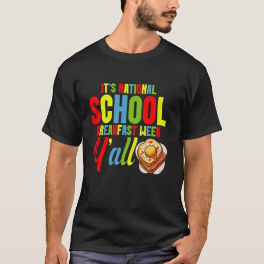 Frühstücksprogramm wartet auf National School Brea T-Shirt (Vorderseite)