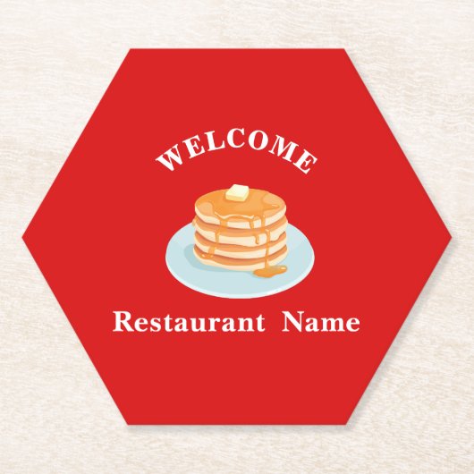 Frühstücksrestaurant Begrüßung Bäckerei Personalis Untersetzer (Vorderseite)