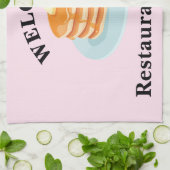Frühstücksrestaurant Empfang Bäckerei Personalisie Geschirrtuch (Gefaltet)