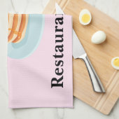 Frühstücksrestaurant Empfang Bäckerei Personalisie Geschirrtuch (Viertel Falte)