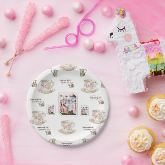 Frühstückstee aus Papierplatten Pappteller (Party)