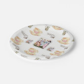 Frühstückstee aus Papierplatten Pappteller (Schrägansicht)