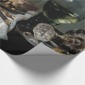 Frühstückstisch mit BlackBerry-Torte durch Heda Geschenkpapier (Ecke)