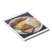 Frühstückszeit - Bacon Eggs Toast Grites Notizblock (angewinkelt)
