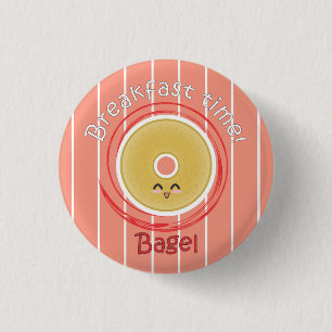 Frühstückszeit - Bagel Button