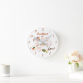Frühstückszeit Küche oder Esszimmer Runde Wanduhr (Zuhause)