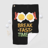 Frühstückszeit mit Ei und Speck Golfhandtuch (Insitu)