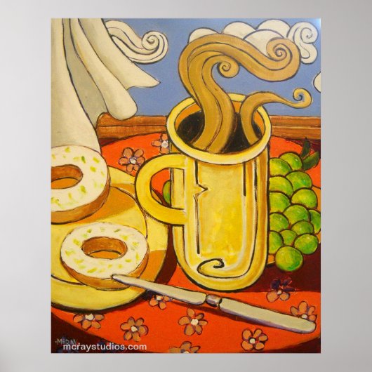 "Frühstückszeit" Poster (Vorne)