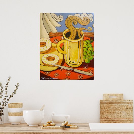 "Frühstückszeit" Poster (Küche)