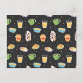 Frühstückszeit Postkarte (Vorderseite)