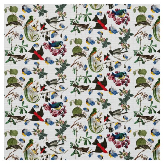 FRÜHVÖGEL, FARBFARBÜCHER UND OBST STOFF (Muster)