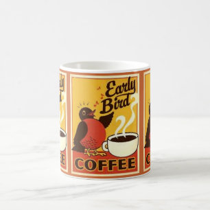 FRÜHVOGEL, LUSTIGE KAFFEETASSE