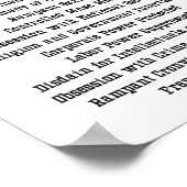 Frühwarnsignale des faschistischen Aktivisten Resi Poster (Ecke)