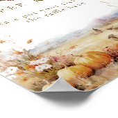 Frühwarte Fall Woodland Babydusche Windeln Poster (Ecke)