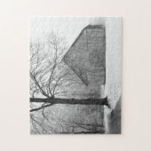 Frühwinterschnee im Barbereich Puzzle (Vertikal)