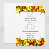 Frühzeit Hochzeit Junggeselinnen-Abschied Einladun Einladung (Vorne/Hinten)