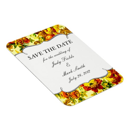 Frühzeit Hochzeit speichern das Datumsfenster Magnet (Rechte Seite)