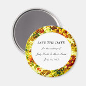 Frühzeit Hochzeit speichern das Datumsfenster Magnet (Vorderseite/Rückseite)