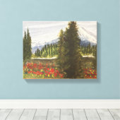 FRÜHZEIT IN DER ROCKIES-WASSERFARBE LEINWANDDRUCK (Insitu (Holzboden))