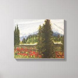 FRÜHZEIT IN DER ROCKIES-WASSERFARBE LEINWANDDRUCK