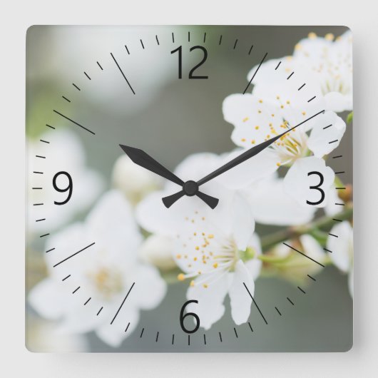 Frühzeit Quadratische Wanduhr (Vorderseite)