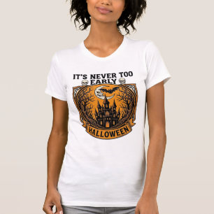 Frühzeitig Halloween Spukhaus Mond Fledermaus_1 T-Shirt
