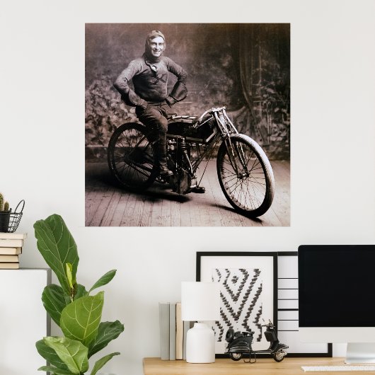 FRÜHZEITIG MOTORRAY PIONEER RAY WEISHAAR 1914 POSTER (Heimbüro)