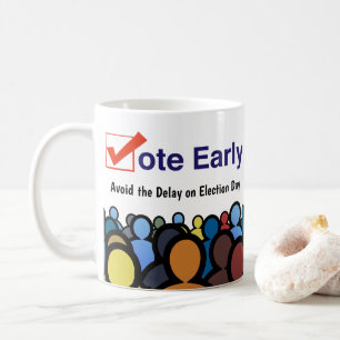 Frühzeitig wählen kaffeetasse