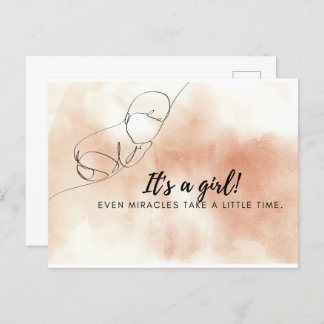 Frühzeitige Babykarte Postkarte