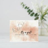 Frühzeitige Babykarte Postkarte (Stehend Vorderseite)