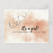 Frühzeitige Babykarte Postkarte (Vorderseite)