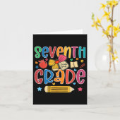 Frühzeitige siebte Stufe zurück zur Schule 7. Klas Karte (Gelbe Blume)