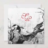 FRÜHZEITMONOGRAMM, Silbermetallisches Papier Ankündigung (Rückseite)